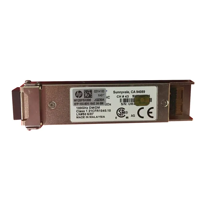 Buy HP JG230-61001 | ProCurve X180 10Gb/s 10GBase-DWDM Single-Mode Fibre 1542.94nm 80km LC Connector XFP Transceiver Module Refurbished - $1538.99 HP JG230-61001 | ProCurve X180 10Gb/s 10GBase-DWDM Single-Mode Fibre 1542.94nm 80km LC Connector XFP Transceiver Module Refurbished - Hewlett-Packard (ou HP en abrégé) refurbished available on Gotodirect