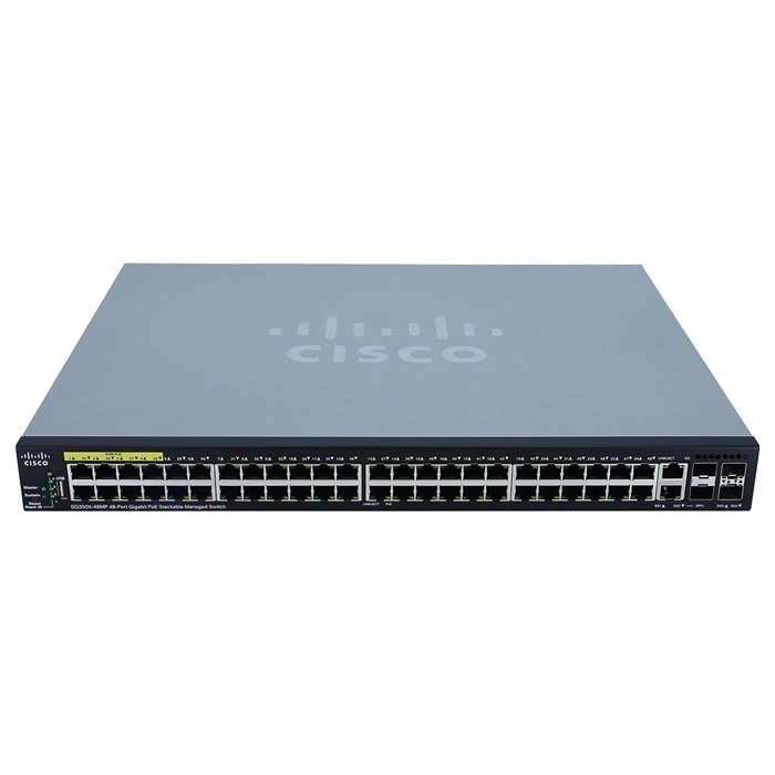 Cisco SG350X48MPK9NA-RF | Small Business 350X Series SG350X-48MP 48 x Ports PoE+ 1000Base-T + 4 x Ports SFP+ Layer 3 Managed 1U Rack-mountable Stackable Gigabit Ethernet Network Switch Refurbished - Cisco Systems Inc. refurbished available on Gotodirect