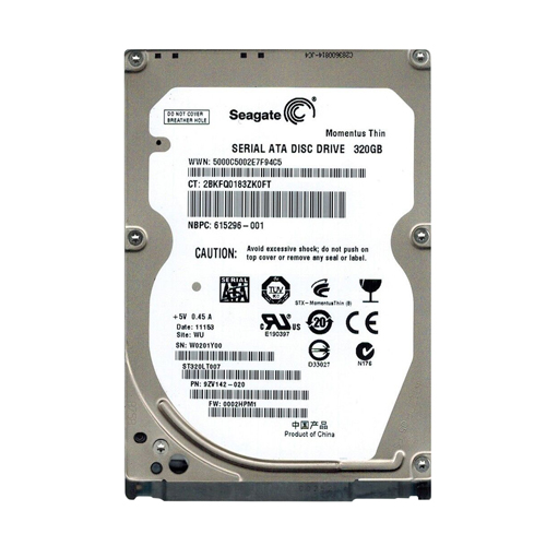 Buy HP 615296-001 | 320GB 7200RPM SATA 3Gb/s 16MB Cache 2.5-inch Hard Drive Refurbished - $150.63 HP 615296-001 | 320GB 7200RPM SATA 3Gb/s 16MB Cache 2.5-inch Hard Drive Refurbished - Hewlett-Packard (ou HP en abrégé) refurbished available on Gotodirect