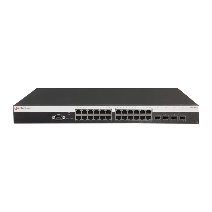 Enterasys C2G124-24-G | Matrix C2 24PT RJ45 and 4PT MINI-GBIC Stackable Ethernet Switch Refurbished -  refurbished available on Gotodirect