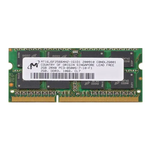 Micron MT16JSF25664HZ-1G1D1 | 2GB DDR3-1066MHz PC3-8500 Non-ECC Unbuffered SODIMM CL7 2Rx8 1.5V 204-Pin Memory Module Refurbished -  refurbished available on Gotodirect