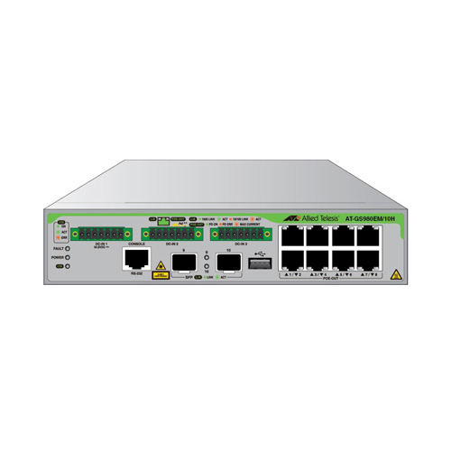 Buy Allied Telesis AT-GS980EM/10H | CentreCOM GS980EM 8 x Ports PoE++ 1000Base-T + 2 x Ports SFP Layer 3 Rack-Mountable Gigabit Ethernet Network Ports Refurbished - $545.71 Allied Telesis AT-GS980EM/10H | CentreCOM GS980EM 8 x Ports PoE++ 1000Base-T + 2 x Ports SFP Layer 3 Rack-Mountable Gigabit Ethernet Network Ports Refurbished - refurbished available on Gotodirect
