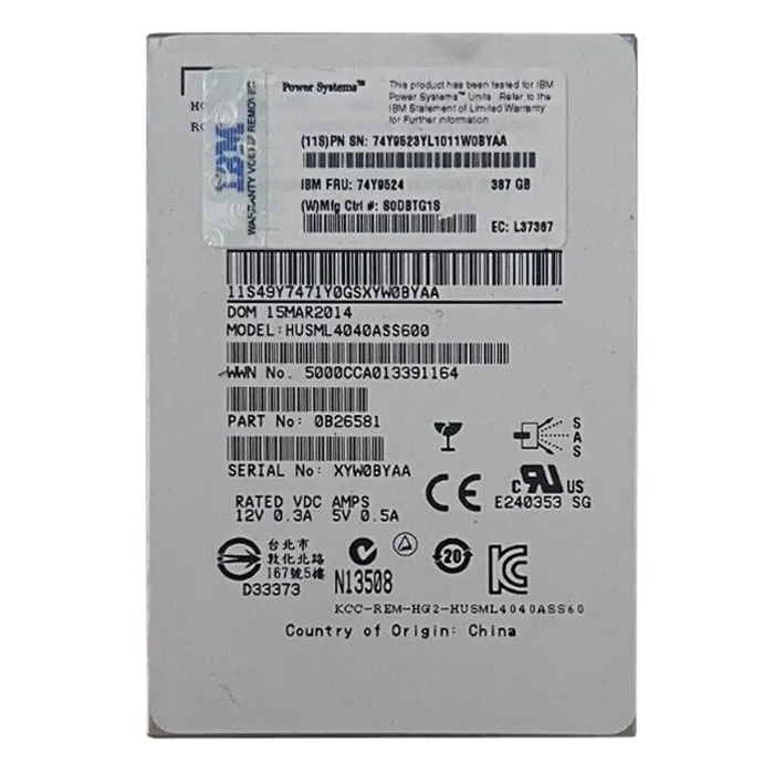 IBM 74Y9524 | 387GB Multi-Level Cell SAS 3Gb/s 2.5-Inch Solid State Drive Refurbished -  refurbished available on Gotodirect