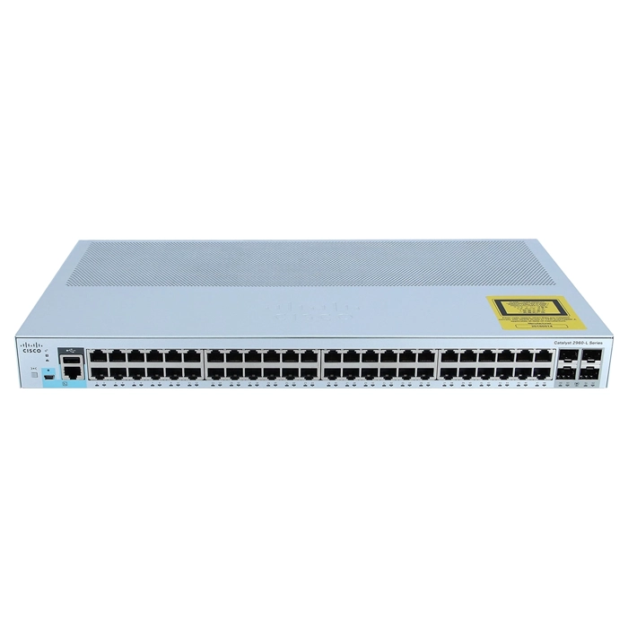Cisco WS-C2960L-48TS-LL= | Catalyst 2960L Series 2960L-48TS 48 x RJ-45 Ports 10/100/1000Base-T + 4 x SFP Ports Layer 2 Managed 1U Rack-Mountable Gigabit Ethernet Network Switch Refurbished - Cisco Systems Inc. refurbished available on Gotodirect