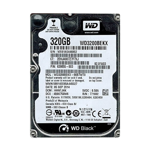HP 639855-003 | 320GB 7200RPM SATA 6Gb/s 16MB Cache 2.5-inch Hard Drive Refurbished - Hewlett-Packard (ou HP en abrégé) refurbished available on Gotodirect