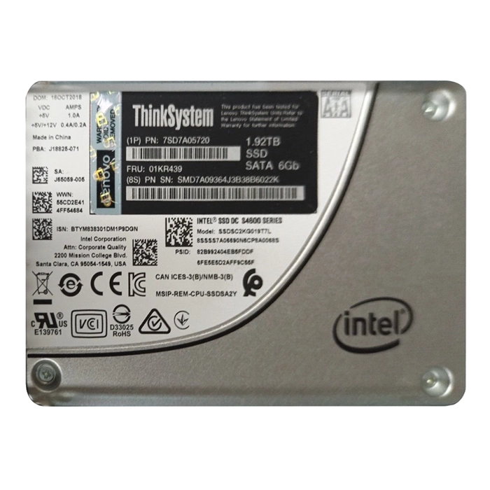 Lenovo 01KR439 | 1.92TB TLC Mainstream SATA 3.0 6Gbps Hot Swap 2.5-Inch Internal Solid State Drive Refurbished - Lenovo refurbished available on Gotodirect