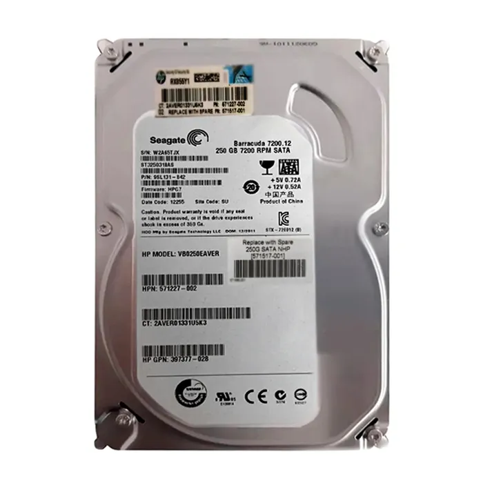HP 397377-028 | 250GB 7200RPM SATA 3Gb/s NHP 8MB Cache LFF 3.5-inch Hard Drive Refurbished - Hewlett-Packard (ou HP en abrégé) refurbished available on Gotodirect