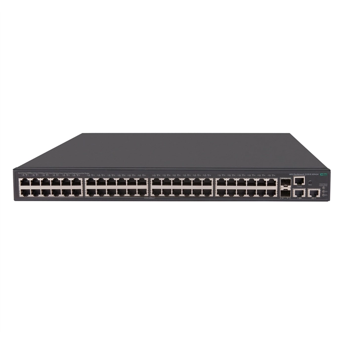 HP JG941A#ABA | FlexNetwork 5130 EI Series 5130 48G PoE+ 2SFP+ 2XGT (370W) EI 48 x 10/100/1000Base-T RJ-45 PoE+ and 2 x 10GbE SFP+/RJ-45 Dual Personality Ports Layer 3 Managed Gigabit Ethernet Network Switch Refurbished - Hewlett-Packard (ou HP en abrégé) refurbished available on Gotodirect