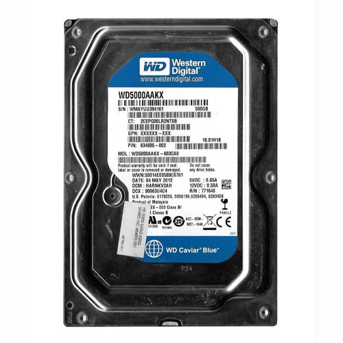HP 634605-002 | 500GB 7200RPM SATA 6Gb/s 16MB Cache LFF 3.5-inch Hard Drive Refurbished - Hewlett-Packard (ou HP en abrégé) refurbished available on Gotodirect