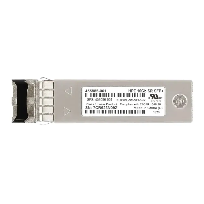 HP 456096-001 | 10Gb/s 10GBase-SR Multi-Mode Fibre 850nm 300m Duplex LC Connector SFP+ Transceiver Module Refurbished - Hewlett-Packard (ou HP en abrégé) refurbished available on Gotodirect