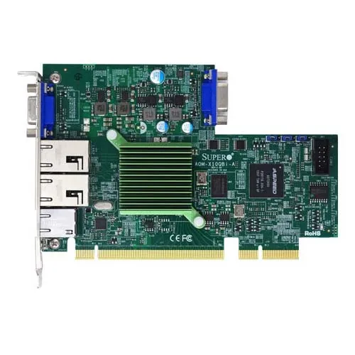 Supermicro AOM-X10QBI-A | 1x VGA, Dual 10GBase-T ports X540 Adapter Refurbished -  refurbished available on Gotodirect