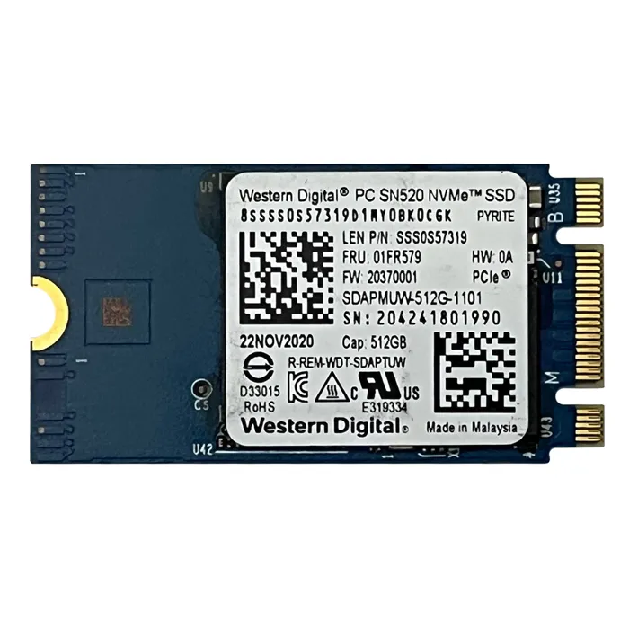 Lenovo 01FR579 | 512GB PCI Express 3.0 x4 M.2 2242 Internal Solid State Drive Refurbished - Lenovo refurbished available on Gotodirect