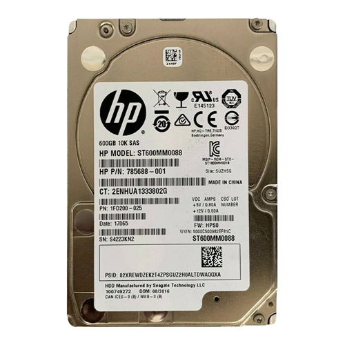 HP 785688-001 | 3Par 600GB 10000RPM SAS 12Gb/s 2.5-Inch Hard Drive Refurbished - Hewlett-Packard (ou HP en abrégé) refurbished available on Gotodirect