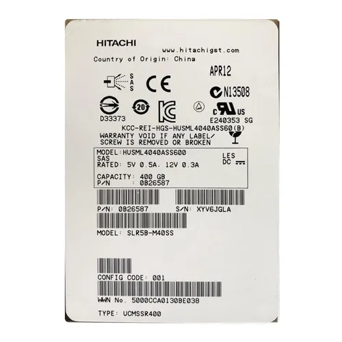 HGST HUSML4040ASS600 | Ultrastar SSD400M Series 400GB Multi-Level Cell SAS 6Gb/s 2.5-inch Solid State Drive Refurbished - HGST (a subsidiary of Western Digital) refurbished available on Gotodirect