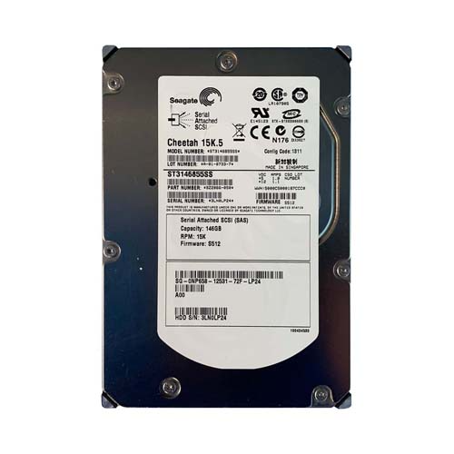 Dell NP658 | 146GB 15000RPM SAS 3Gb/s Hot-Swappable 3.5-Inch Hard Drive for PowerEdge Server & PowerVault Storage Array Refurbished - Dell refurbished available on Gotodirect