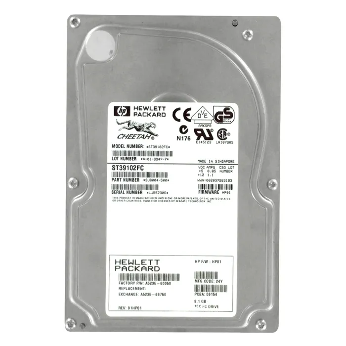 Buy HP A5235-69750 | 9.1GB 10000RPM Fibre Channel Hot-Swappable 3.5-Inch Hard Drive Refurbished - $260.00 HP A5235-69750 | 9.1GB 10000RPM Fibre Channel Hot-Swappable 3.5-Inch Hard Drive Refurbished - Hewlett-Packard (ou HP en abrégé) refurbished available on Gotodirect