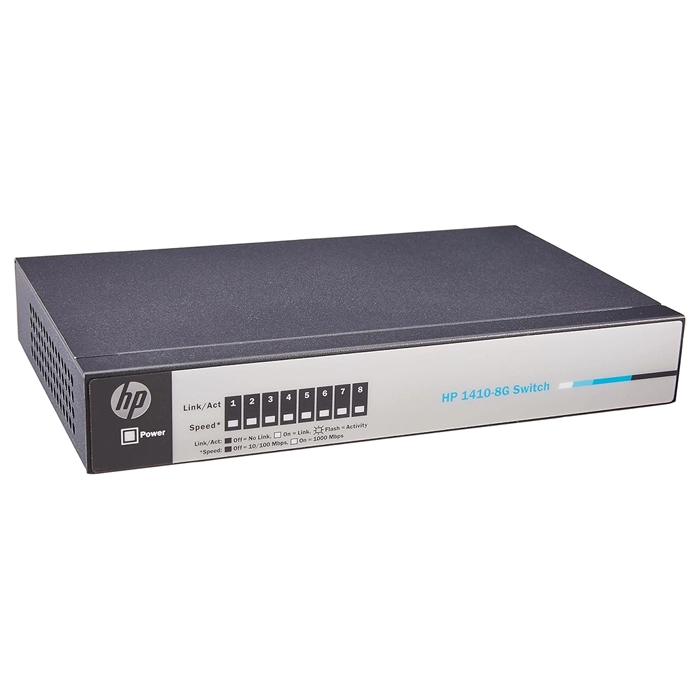 Buy HP J9559-61001 | OfficeConnect 1410 Series 1410-8G 8 x 10/100/1000Base-T RJ-45 Ports Layer 2 Unmanaged Gigabit Ethernet Network Switch Refurbished - $346.54 HP J9559-61001 | OfficeConnect 1410 Series 1410-8G 8 x 10/100/1000Base-T RJ-45 Ports Layer 2 Unmanaged Gigabit Ethernet Network Switch Refurbished - Hewlett-Packard (ou HP en abrégé) refurbished available on Gotodirect