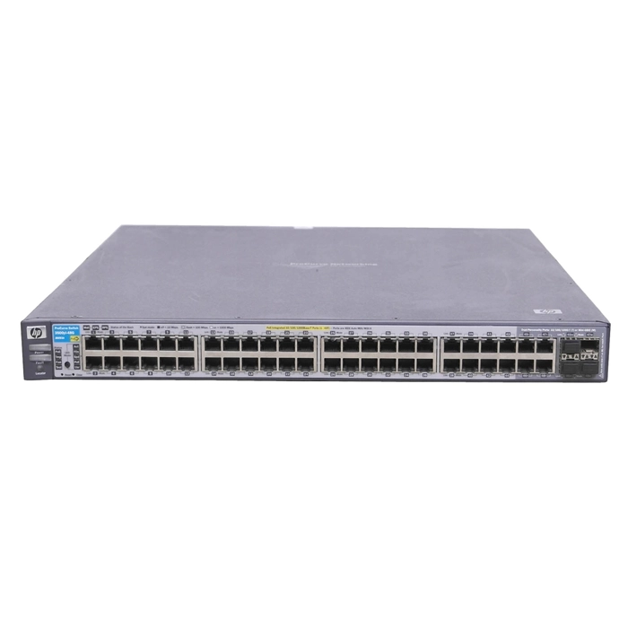 HP J8693-61401 | ProCurve 3500 Series 3500-48G-PoE yl 44 x RJ-45 Ports PoE 10/100/1000Base-T + 4 x Dual-Personality RJ-45 PoE Ports + 1 x Open Module Slot Layer 3 Managed Rack-mountable Gigabit Ethernet Network Switch Refurbished - Hewlett-Packard (ou HP en abrégé) refurbished available on Gotodirect