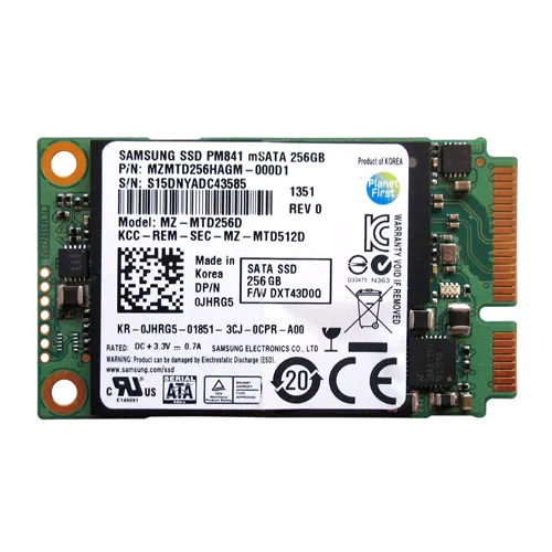 Samsung MZ-MTD256D | PM841 Series 256GB Triple-Level Cell SATA 6Gb/s mSATA 1.8-inch Solid State Drive Refurbished - Samsung refurbished available on Gotodirect