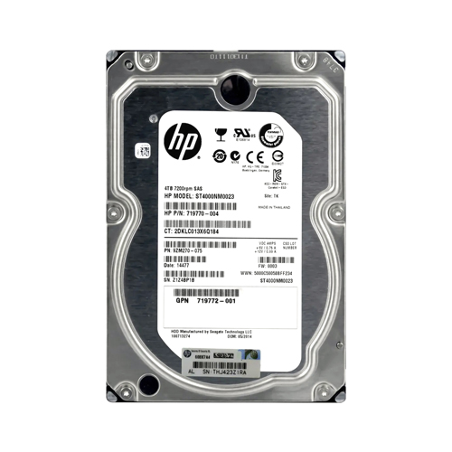 HP 719770-004 | 4TB 7200RPM SAS 6Gb/s Hot-Pluggable Dual Port LFF 3.5-inch Midline Hard Drive for MSA/MSA2 Storage Array Refurbished - Hewlett-Packard (ou HP en abrégé) refurbished available on Gotodirect