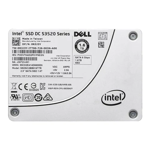 Dell 0R3J3Y | 1.6TB Multi-Level Cell SATA 6Gb/s Read Intensive 2.5-Inch Solid State Drive for PowerEdge Servers Refurbished - Dell refurbished available on Gotodirect
