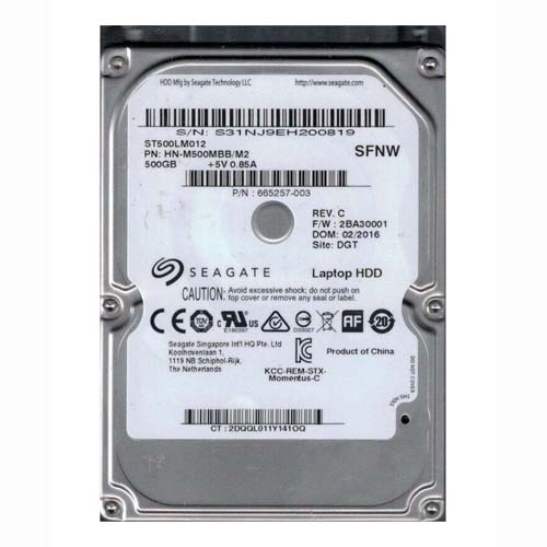 HP 665257-003 | 500GB 5400RPM SATA 3Gb/s 8MB Cache 2.5-inch Hard Drive Refurbished - Hewlett-Packard (ou HP en abrégé) refurbished available on Gotodirect