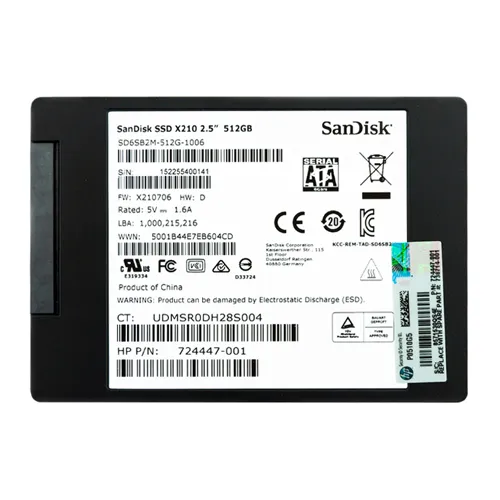 HP 724447-001 | 512GB SATA 6Gb/s 2.5-inch Solid State Drive Refurbished - Hewlett-Packard (ou HP en abrégé) refurbished available on Gotodirect