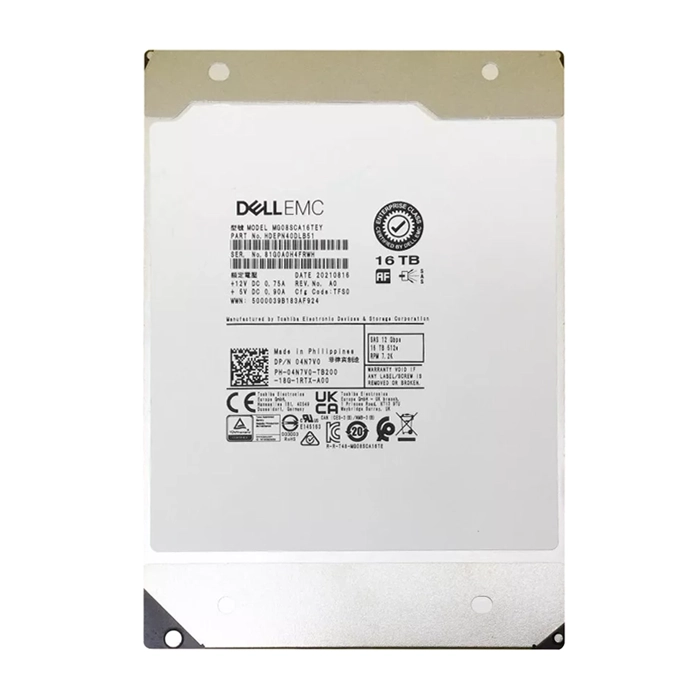Dell 4N7V0 | 16TB 7200RPM SAS 12Gb/s 3.5-Inch Nearline Hard Drive Refurbished - Dell refurbished available on Gotodirect