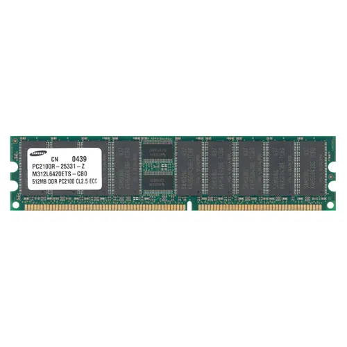 Samsung M312L6420ETS-CB0 | 512MB DDR-266MHz PC-2100 ECC Registered RDIMM CL2.5 1Rx4 2.5V 184-Pin Memory Module Refurbished - Samsung refurbished available on Gotodirect