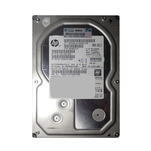 Buy HP 793674-002 | 4TB 7200RPM SAS 6Gb/s 3.5-Inch Hard Drive Refurbished - $453.55 HP 793674-002 | 4TB 7200RPM SAS 6Gb/s 3.5-Inch Hard Drive Refurbished - Hewlett-Packard (ou HP en abrégé) refurbished available on Gotodirect