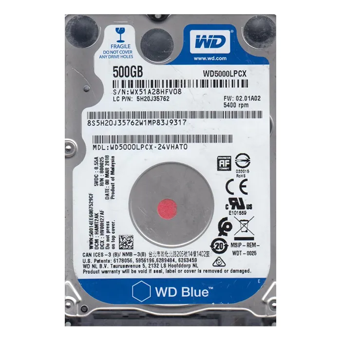 Western Digital WD5000LPCX | Blue 500GB 5400RPM SATA 6Gb/s 16MB Cache (RoHS) 2.5-Inch Hard Drive Refurbished - Western Digital refurbished available on Gotodirect