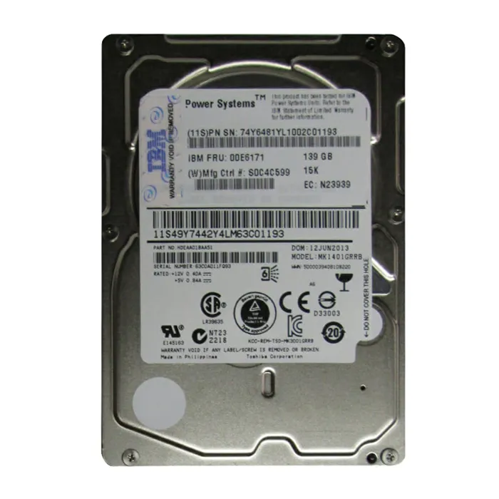 IBM 00E6171 | 139GB 15000RPM SAS 6Gb/s 32MB Cache 2.5-Inch Internal Hard Drive Refurbished -  refurbished available on Gotodirect