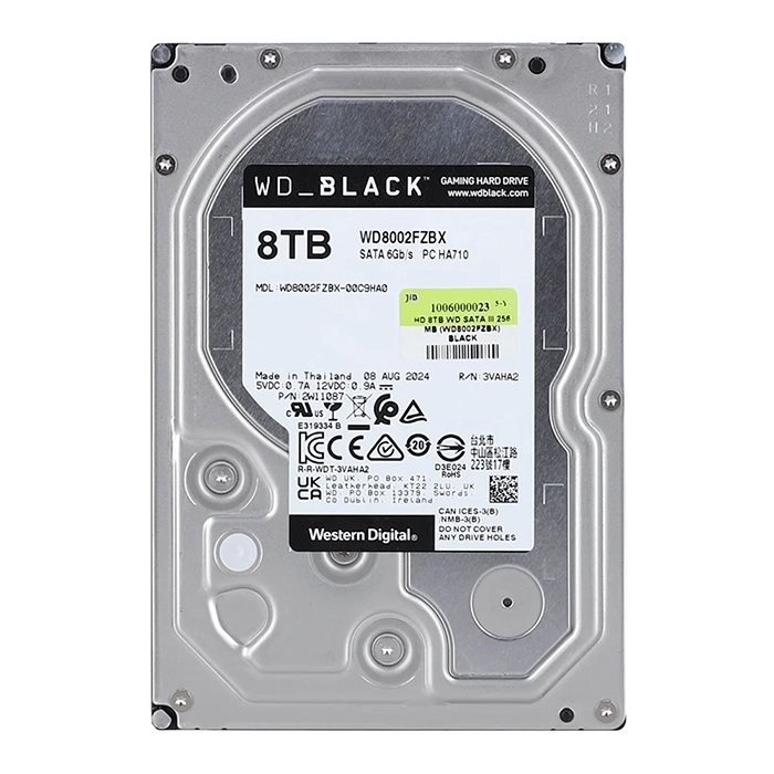 Western Digital WD8002FZBX | Black 8TB 3.5-inch 6GB/s SATA 7200RPM 256MB Cache Gaming Hard Drive Refurbished - Western Digital refurbished available on Gotodirect