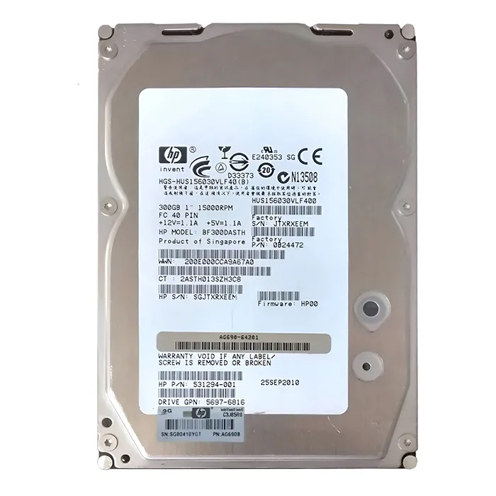 Buy HP 531294-001 | 300GB 15000RPM Fibre Channel 2Gb/s Hot-Pluggable 3.5-inch Hard Drive for MSA Storage Refurbished - $135.00 HP 531294-001 | 300GB 15000RPM Fibre Channel 2Gb/s Hot-Pluggable 3.5-inch Hard Drive for MSA Storage Refurbished - Hewlett-Packard (ou HP en abrégé) refurbished available on Gotodirect