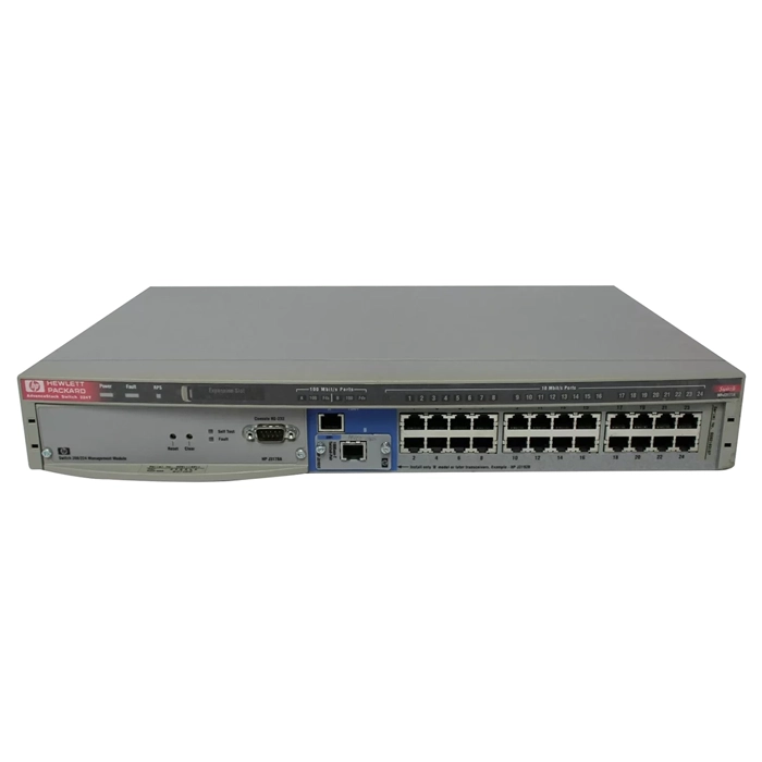 Buy HP J3177-69001 | AdvanceStack 224t 24 x RJ-45 Ports 10Base-T/100Base-TX High Performance LAN Switch Refurbished - $316.12 HP J3177-69001 | AdvanceStack 224t 24 x RJ-45 Ports 10Base-T/100Base-TX High Performance LAN Switch Refurbished - Hewlett-Packard (ou HP en abrégé) refurbished available on Gotodirect