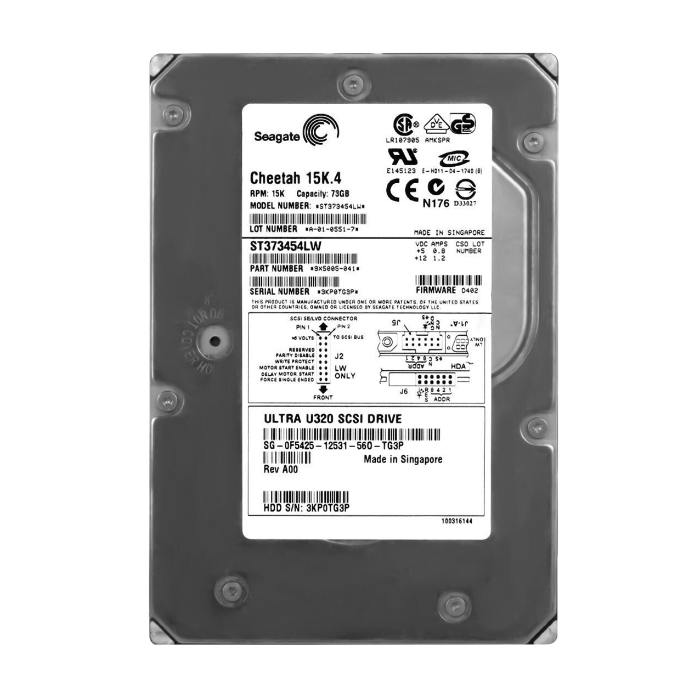 Seagate 9X5005-041 | Cheetah 15K.4 Series 73.4GB 15000RPM Ultra320 SCSI 8MB Cache (CE) 68-Pin 3.5-Inch Hard Drive Refurbished - Seagate refurbished available on Gotodirect