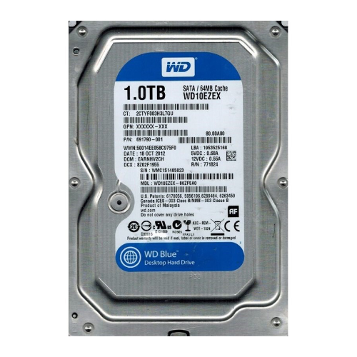 Western Digital WD10EZEX-60ZF5A0 | Blue 1TB 3.5-inch 6GB/s SATA 7200RPM 64MB Cache Desktop Hard Drive Refurbished - Western Digital refurbished available on Gotodirect