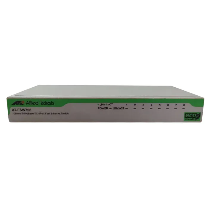 Allied Telesis AT-FSW708 | 10/100Base-TX x 8-Ports Rack Mountable Unmanaged Fast Ethernet Switch Refurbished -  refurbished available on Gotodirect