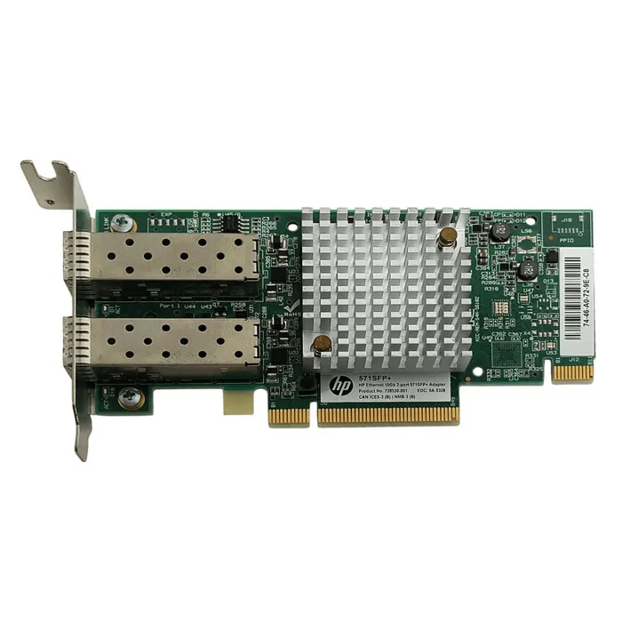 HP 571SFP+ | FlexFabric 2-Ports 10Gb/s PCI-Express 2.0 X8 571SFP+ Network Interface Card for G8 Refurbished - Hewlett-Packard (ou HP en abrégé) refurbished available on Gotodirect