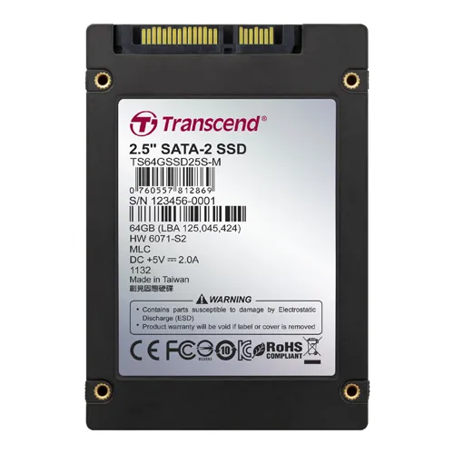 Transcend TS64GSSD25S-M | 64GB SATA 1.5Gb/s 2.5-Inch Solid State Drive Refurbished -  refurbished available on Gotodirect