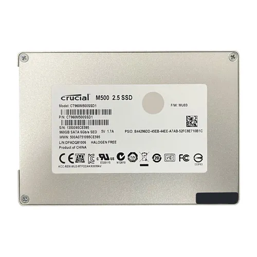 Crucial CT960M500SSD1 | M500 960GB Multi-Level Cell SATA 6Gb/s 2.5-Inch Solid State Drive Refurbished - Crucial refurbished available on Gotodirect
