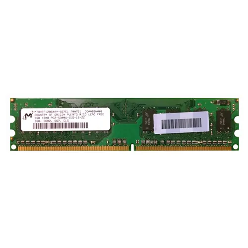 Buy Micron MT18HTF12864AY-667E1 | 1GB DDR2-667MHz PC2-5300 Non-ECC Unbuffered UDIMM CL5 1Rx8 1.8V 240-Pin Memory Module Refurbished - $94.22 Micron MT18HTF12864AY-667E1 | 1GB DDR2-667MHz PC2-5300 Non-ECC Unbuffered UDIMM CL5 1Rx8 1.8V 240-Pin Memory Module Refurbished - refurbished available on Gotodirect