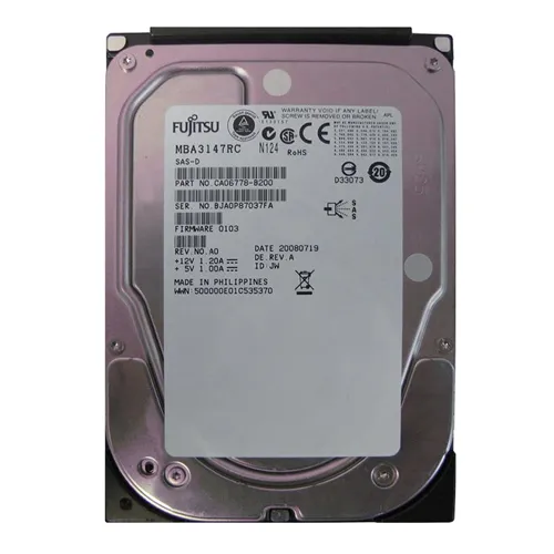 Fujitsu CA06778-B200 | 147GB 15000RPM SAS 3Gb/s 16MB Cache 3.5-Inch Hard Drive Refurbished - Fujitsu refurbished available on Gotodirect