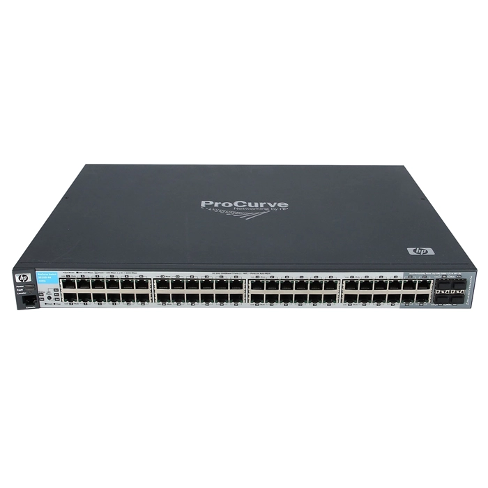 HP J9280-60201 | ProCurve 2510 Series 2510-48G 44 x 10/100/1000Base-T RJ-45 and 4 x 1GbE RJ-45/SFP Dual Personality Uplink Ports Layer 2 Managed Gigabit Ethernet Network Switch Refurbished - Hewlett-Packard (ou HP en abrégé) refurbished available on Gotodirect