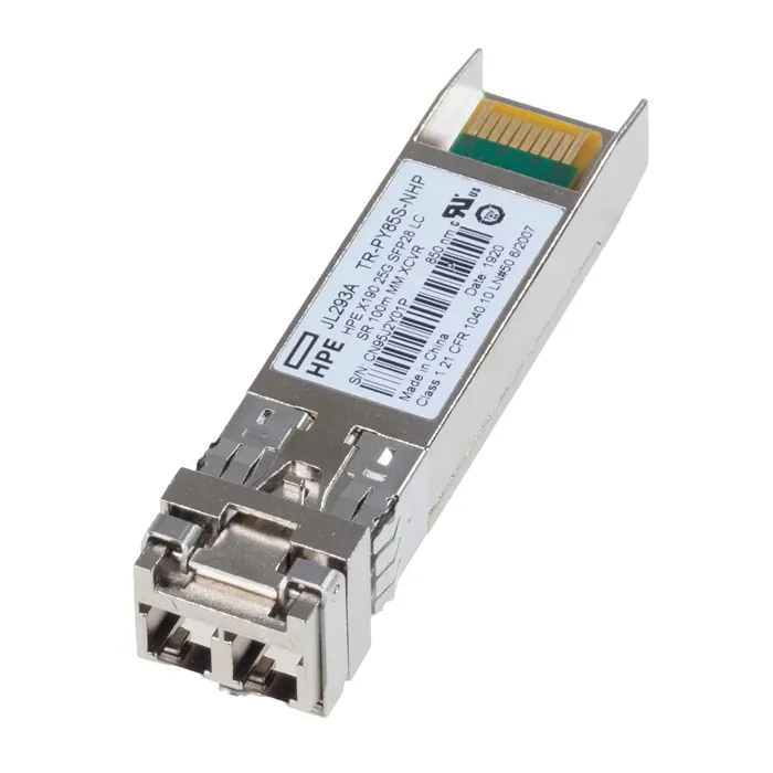 Buy HP JL293-61001 | X190 25Gb/s 25GBase-SR Multi-Mode Fibre 850nm 100m Duplex LC Connector SFP28 Transceiver Module Refurbished - $139.45 HP JL293-61001 | X190 25Gb/s 25GBase-SR Multi-Mode Fibre 850nm 100m Duplex LC Connector SFP28 Transceiver Module Refurbished - Hewlett-Packard (ou HP en abrégé) refurbished available on Gotodirect