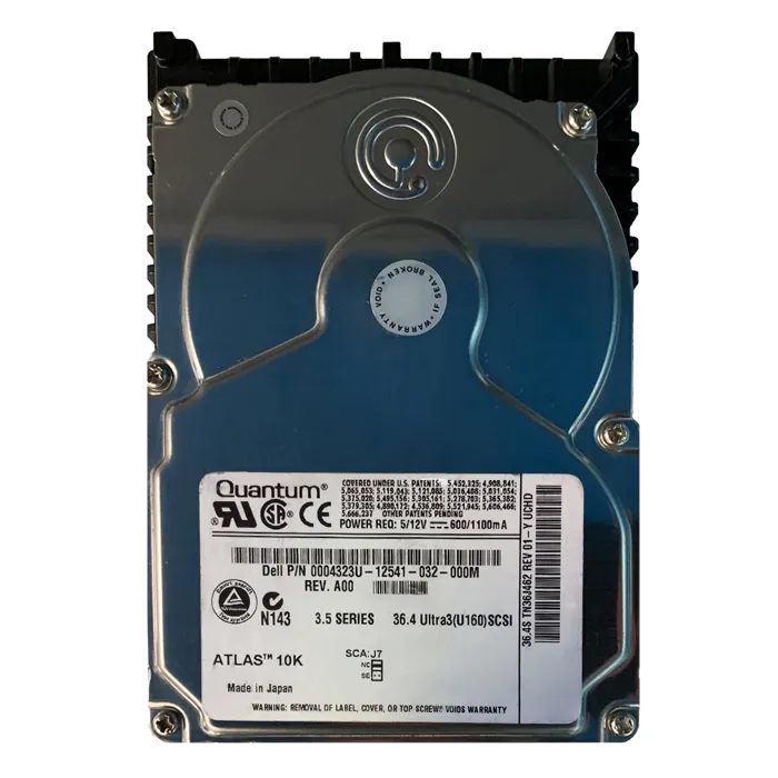 Dell 0004323U | 36GB 10000RPM Ultra-160 SCSI 80-Pin Hot Swap 2MB Cache 3.5-Inch Internal Hard Drive Refurbished - Dell refurbished available on Gotodirect