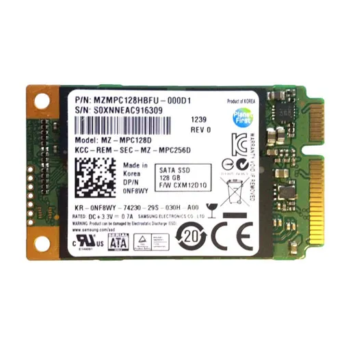Samsung MZMPC128HBFU-000D1 | PM830 Series 128GB Multi-Level Cell SATA 6Gb/s mSATA Solid State Drive Refurbished - Samsung refurbished available on Gotodirect