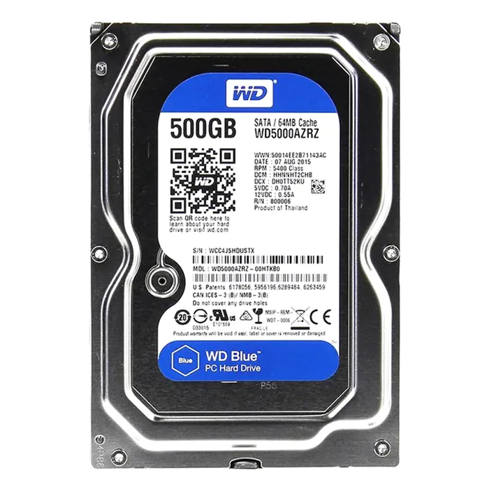 Western Digital WD5000AZRZ-00HTKB0 | Blue 500GB 3.5-inch 6GB/s SATA 5400RPM 64MB Cache Desktop Hard Drive Refurbished - Western Digital refurbished available on Gotodirect