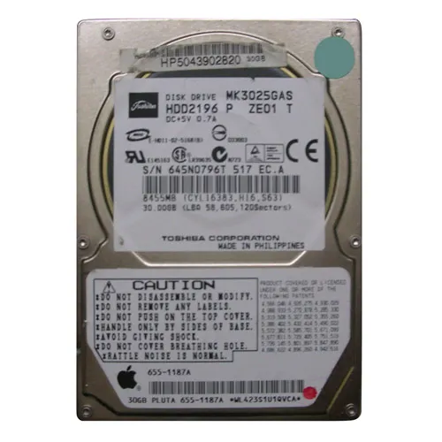 Toshiba HDD2196 | 30GB 4200RPM IDE Ultra ATA/100 (ATA-6) 8MB Cache 2.5-Inch Hard Drive Refurbished - Toshiba refurbished available on Gotodirect