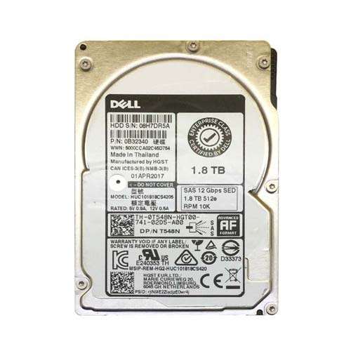 HGST HUC101818CS4205 | Ultrastar C10K1800 Series 1.8TB 10520RPM SAS 12Gb/s 128MB Cache 512e (TCG SED 2.5-inch Hard Drive Refurbished - HGST (a subsidiary of Western Digital) refurbished available on Gotodirect